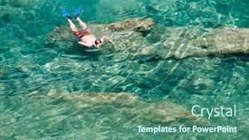  Presentation with france - Audience pleasing slide set consisting of snorkeling-at-cap-de-peyrefite backdrop and a ocean colored foreground