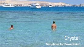  Presentation with egypt - Presentation design consisting of snorkeling in red sea egypt hurgada background and a light blue colored foreground