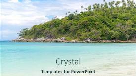  Presentation with thailand - Beautiful presentation theme featuring snorkeling-point-with-beautiful-coralscape backdrop and a sky blue colored foreground