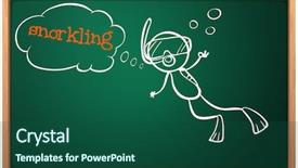  Presentation with animal and plants illustration - Beautiful PPT layouts featuring scientific research on textured concrete backdrop and a sky blue colored foreground