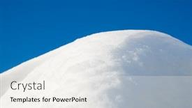  Presentation with deep blue - Colorful PPT theme enhanced with snow-and-deep-blue-sky backdrop and a sky blue colored foreground