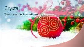  Presentation with design christmas holiday - Amazing presentation theme having snow and snowflakes new year backdrop and a light blue colored foreground