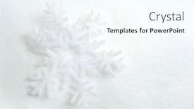  Presentation with snowflakes - PPT theme with snow-and-snowflakes background and a cool aqua colored foreground