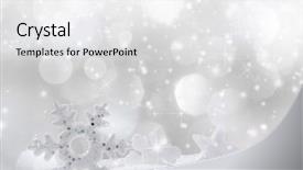  Presentation with abstract close up soap bubble - PPT theme having snow ball - abstract christmas background close-up background and a white colored foreground