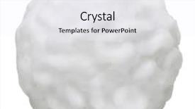  Presentation with ball bearing on a white - Slide set enhanced with snow ball isolated on white background and a white colored foreground