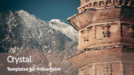  Presentation with old china - Slides featuring snow capped cangshan in yunnan background and a  colored foreground