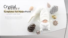  Presentation with pine cone - Slide deck featuring snow cones - christmas composition white dwarf object background and a pink colored foreground