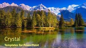  Presentation with fall lake - Cool new theme with  backdrop and a  colored foreground