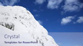  Presentation with british columbia - Audience pleasing slide set consisting of snow-covered mountainside in whistler british columbia canada backdrop and a sky blue colored foreground