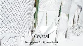  Presentation with prison fence - Audience pleasing slides consisting of covered rabitz grid lattice fence backdrop and a white colored foreground