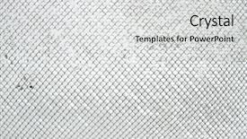  Presentation with snow covered trees and falling - Amazing slide deck having covered rabitz grid lattice fence backdrop and a light gray colored foreground