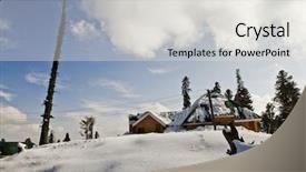  Presentation with kashmir - Colorful PPT layouts enhanced with snow covered tourist resort kashmir jammu and kashmir india backdrop and a light gray colored foreground