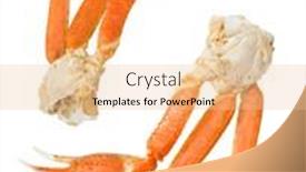  Presentation with white snow - Slide set consisting of snow-crab-clusters-isolated background and a lemonade colored foreground