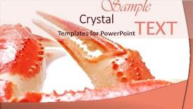  Presentation with white snow - Colorful slide deck enhanced with snow crab legs on white backdrop and a lemonade colored foreground