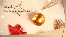  Presentation with snow covered trees and falling - Slides with snow falling against close-up background and a lemonade colored foreground