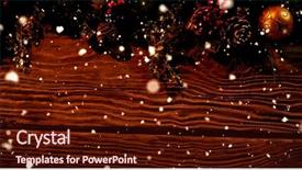  Presentation with copy space leadership - Amazing PPT theme having snow falling against copy space backdrop and a wine colored foreground