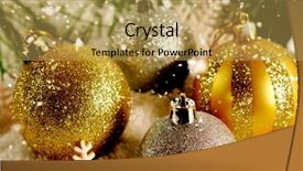  Presentation with falling snow - Audience pleasing presentation consisting of snow falling against different christmas backdrop and a yellow colored foreground