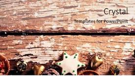  Presentation with snow covered trees and falling - Amazing PPT theme having snow falling against overhead view backdrop and a lemonade colored foreground