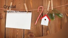  Presentation with snow tree - Colorful presentation theme enhanced with snow fir tree photo frame backdrop and a red colored foreground