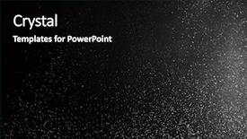  Presentation with snow flakes - Theme featuring snow flakes on dark background background and a black colored foreground