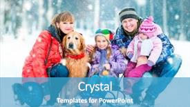  Presentation with family and home love concept - Amazing presentation theme having snow girl - lovely family father mother two backdrop and a teal colored foreground