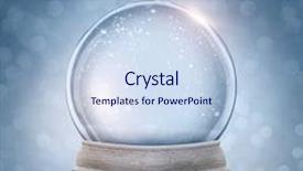  Presentation with snow - Slide set enhanced with snow globe on a blue background and a sky blue colored foreground