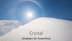  Presentation with deep blue - PPT theme having snow-hills-and-deep-blue background and a light gray colored foreground