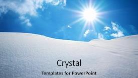  Presentation with nature - Slide deck consisting of snow hills composition of nature background and a light blue colored foreground