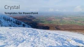  Presentation with ireland - Theme enhanced with snow-in-the-the-paps background and a light blue colored foreground
