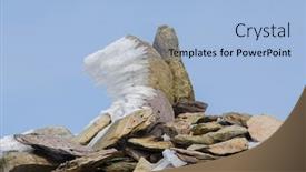  Presentation with ireland - Theme having snow-in-the-the-paps background and a light blue colored foreground