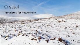  Presentation with ireland - Amazing slide deck having snow-in-the-the-paps backdrop and a light blue colored foreground