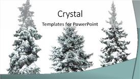  Presentation with white snow - Amazing slides having snow isolated on white backdrop and a white colored foreground