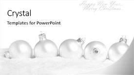  Presentation with white snow - Theme with snow isolated on white background and a white colored foreground
