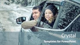  Presentation with black father - Presentation design enhanced with snow man - happiness caucasian smilling boy background and a seafoam green colored foreground