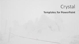  Presentation with mountain snow - Slide set with snow-monsters-area-mountain-zao background and a white colored foreground