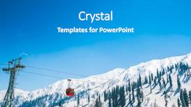  Presentation with tourism india - Theme having snow mountain in gulmark kashmir background and a gray colored foreground