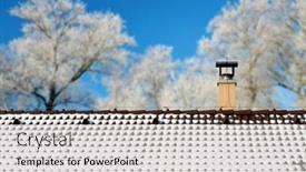  Presentation with roof - Cool new PPT layouts with snow-on-the-roof backdrop and a light gray colored foreground
