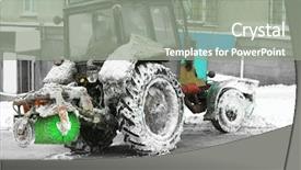  Presentation with commercial hvac duct cleaning - Amazing PPT layouts having snow plow outdoors cleaning street backdrop and a gray colored foreground