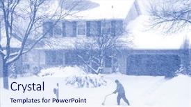  Presentation with snow shovel - PPT layouts with writting book with glasses on top and an old pen in front background and a sky blue colored foreground