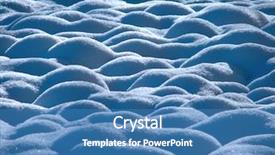  Presentation with sparkle - Beautiful slides featuring snow sparkle in the sun backdrop and a teal colored foreground