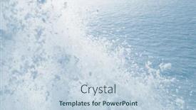  Presentation with snow - Presentation consisting of snow-splash-in-the-air background and a sky blue colored foreground