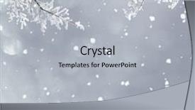  Presentation with white christmas - Presentation design enhanced with snow white - winter christmas landscape background and a light gray colored foreground