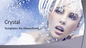  Presentation with queen - Colorful PPT layouts enhanced with snow white - winter queen backdrop and a light blue colored foreground