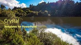  Presentation with floral border over white - Slides having snow-white-foam-flies-over background and a tawny brown colored foreground