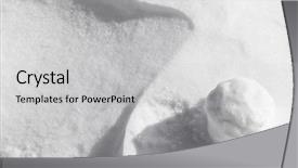  Presentation with snowball - Colorful slide deck enhanced with snowball on a textured snow backdrop and a light gray colored foreground