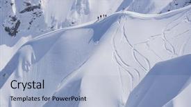  Presentation with tracks - Amazing slides having snowboard-freeride-snowboarders-and-tracks backdrop and a light blue colored foreground