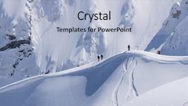  Presentation with tracks - PPT theme enhanced with snowboard-freeride-snowboarders-and-tracks background and a light blue colored foreground