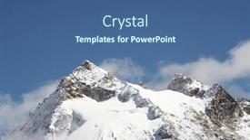  Presentation with clouds - Colorful theme enhanced with snowcovered-high-cordillera-mountain backdrop and a ocean colored foreground