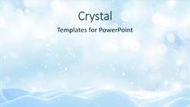  Presentation with blurred bokeh - Presentation featuring snowdrift - christmas winter background with snow background and a sky blue colored foreground