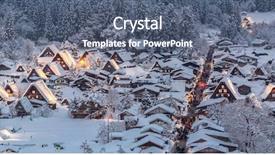  Presentation with japan - Colorful slide set enhanced with snowfall gifu chubu japan backdrop and a gray colored foreground